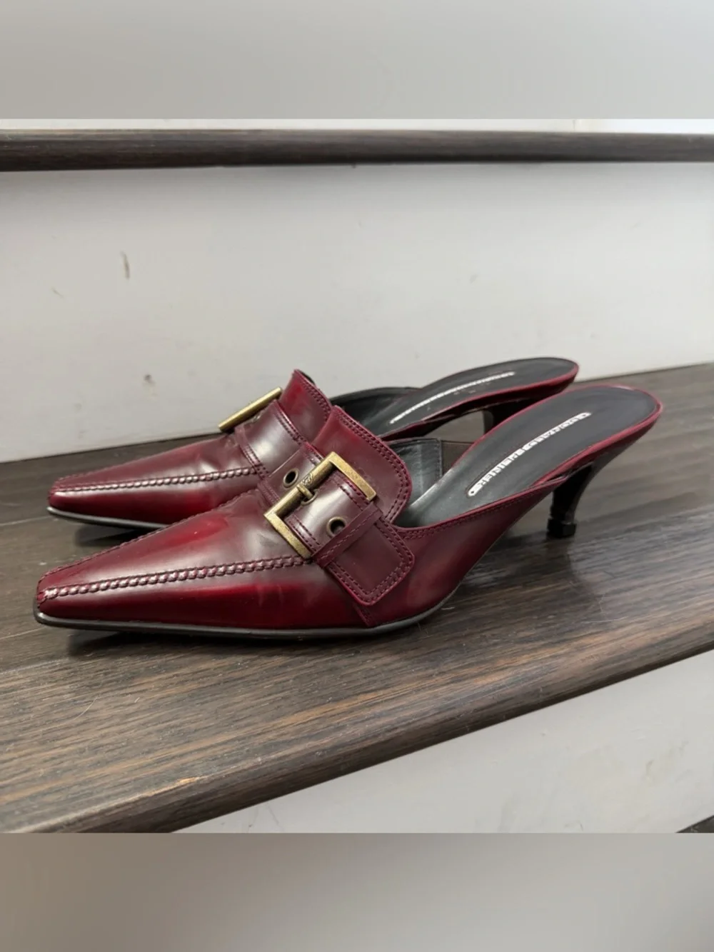 Vintage Donald J Pliner Cntalicious Sex in the City Pointy Kitten Heel 9M red
